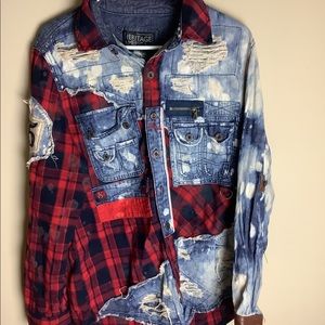 Jean jacket acid wash look